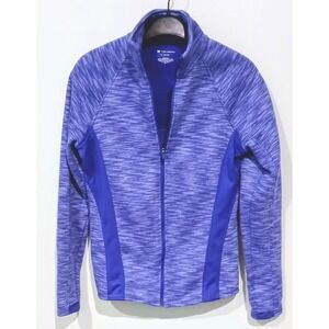 Tek‎ Gear Purple Heathered Activewear Full Zip Jacket